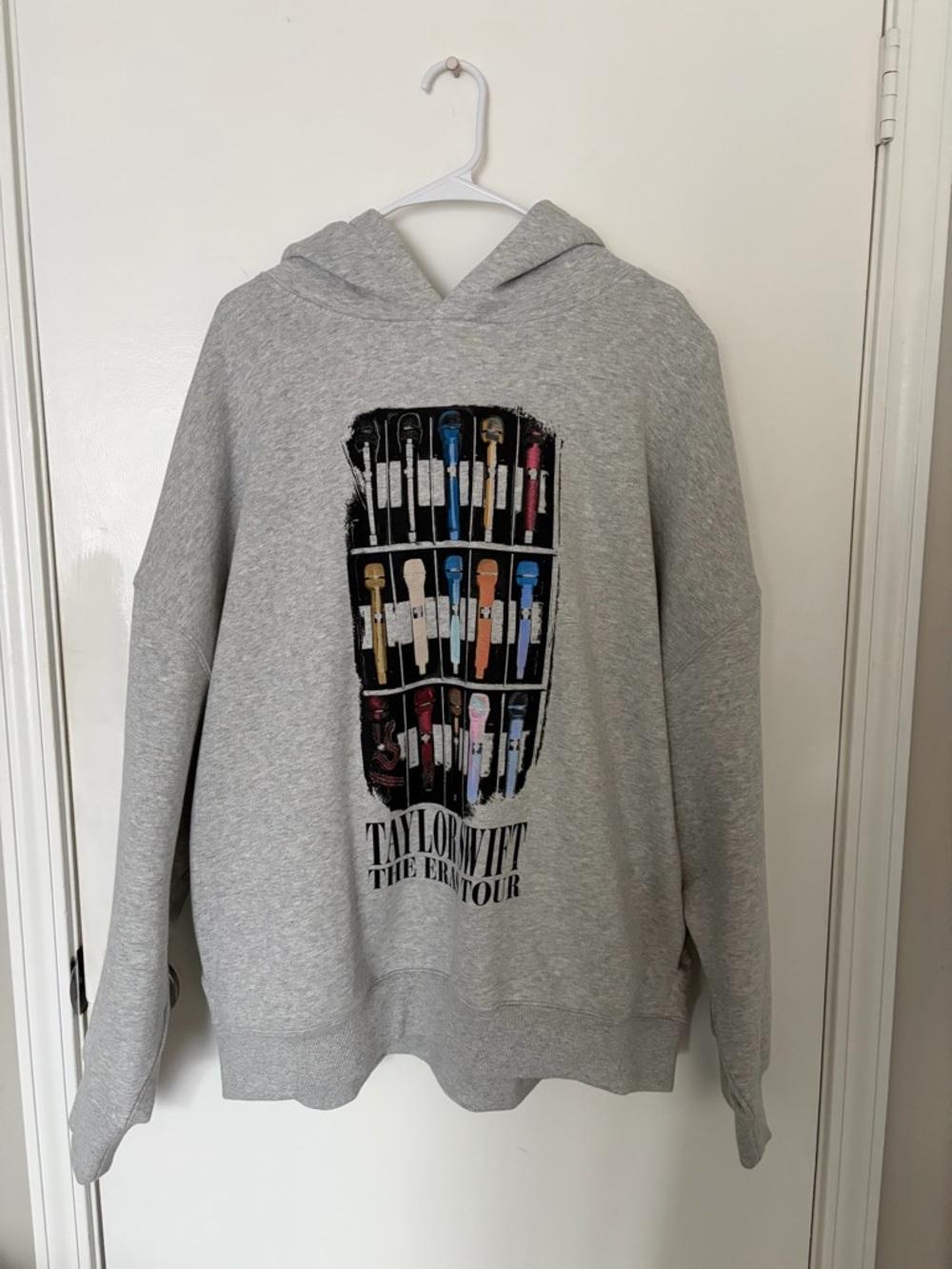 Taylor Swift The Eras Tour Gray Microphone Hoodie